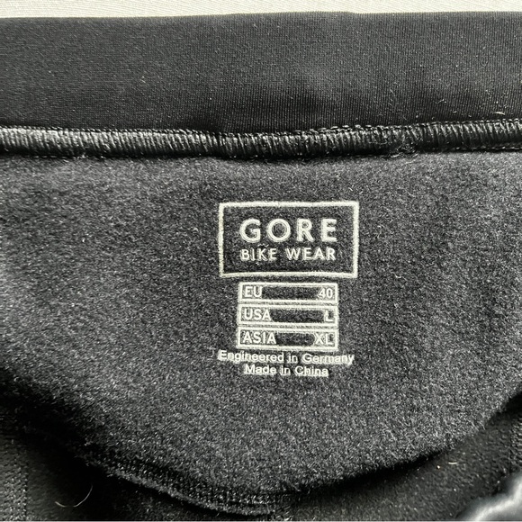 Gore Bike Wear windstopper Soft shell Fleece lined Athletic Leggings Sz L - Picture 8 of 14
